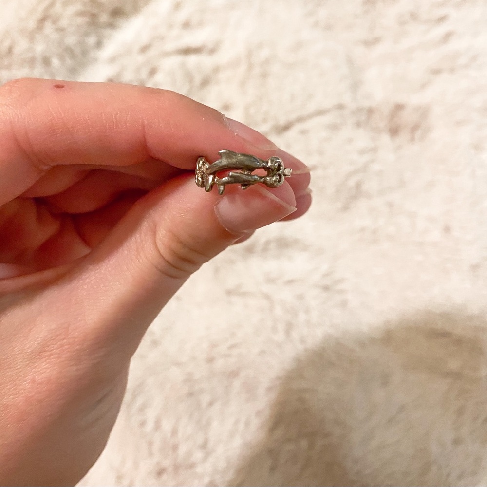 Silver Dolphin Ring